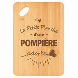 Planche bambou gravée personnalisée femme idée cadeau Fête des Mères apéro 30×20 prénom cuisine plateau fromage anniversaire noel maman mamie