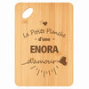 Planche bambou gravée personnalisée femme idée cadeau Fête des Mères apéro 30×20 prénom cuisine plateau fromage anniversaire noel maman mamie
