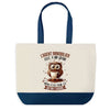Sac de shopping bleu Agent Immobilier Chouette Grain