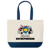 Sac de shopping bleu Super Entrepreneur