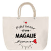 Sac Fête des Mères Mamie Famille Idée Cadeau anniversaire Noël Travail Boulot Métier Départ Retraite Collègue Femme cabas shopping plage