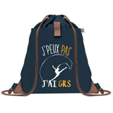 sac a dos bleu coton recycle avec pochette idee cadeau originale pour collegue ami prof ou membre de la famille cadeau mixte noel anniversaire secret santa ou depart au travail sac leger pratique et ecologique design breton moderne