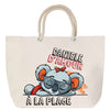 Sac Fête des Mères Mamie Famille Idée Cadeau anniversaire Noël Travail Boulot Métier Départ Retraite Collègue Femme cabas shopping plage