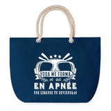 Sac de plage Bleu anse corde Apnée Légende Humour Geek