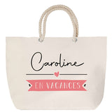 Sac Fête des Mères Mamie Famille Idée Cadeau anniversaire Noël Travail Boulot Métier Départ Retraite Collègue Femme cabas shopping plage