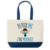 Sac de shopping bleu J'peux pas Mentaliste Mentalisme