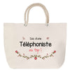 Sac Fête des Mères Mamie Famille Idée Cadeau anniversaire Noël Travail Boulot Métier Départ Retraite Collègue Femme cabas shopping plage
