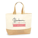 Sac Jute Fête des Mères Fêtes des Pères Mamie Papi Famille Idée Cadeau anniversaire Noël Travail Boulot Métier Départ Retraite Collègue Femme Homme