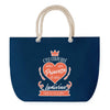 Sac de plage Bleu anse corde Ludivine Princesse