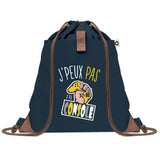 sac a dos bleu coton recycle avec pochette idee cadeau originale pour collegue ami prof ou membre de la famille cadeau mixte noel anniversaire secret santa ou depart au travail sac leger pratique et ecologique design breton moderne