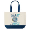 Sac de shopping bleu J'peux pas Mosaïque