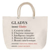 Sac Fête des Mères Mamie Famille Idée Cadeau anniversaire Noël Travail Boulot Métier Départ Retraite Collègue Femme cabas shopping plage