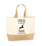 Sac Jute Fête des Mères Fêtes des Pères Mamie Papi Famille Idée Cadeau anniversaire Noël Travail Boulot Métier Départ Retraite Collègue Femme Homme