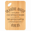 Planche bambou gravée personnalisée homme idée cadeau Fête des Pères apéro 30×20 prénom cuisine plateau fromage anniversaire noel papa papi 