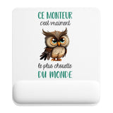Tapis de souris ergonomique avec repose-poignet, accessoire bureau pour femme et homme, fête des pères, cadeau pas cher, idée cadeau fête des mères, secret santa, départ à la retraite, télétravail et gaming