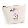 Trousse pochette de rangement maquillage Fête des Mères Mamie Famille Idée Cadeau anniversaire Noël Travail Boulot Métier Départ Retraite Collègue Femme