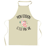 Cadeau Cuisinier cuisinière mère maman papa père mamie papi Vêtement Blouse de protection Barbecue Jardinage Tablier de Travail Tâches ménagères 