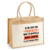 Sac Fête des Mères Mamie Famille Idée Cadeau anniversaire Noël Travail Boulot Métier Départ Retraite Collègue Femme cabas shopping plage