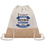 Sac Fête des Pères Papi Papa Cadeau anniversaire Noël Travail Boulot Métier Départ Retraite Collègue Homme cabas shopping plage
