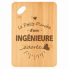 Planche bambou gravée personnalisée femme idée cadeau Fête des Mères apéro 30×20 prénom cuisine plateau fromage anniversaire noel maman mamie