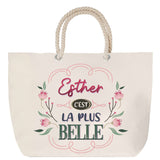 Sac Fête des Mères Mamie Famille Idée Cadeau anniversaire Noël Travail Boulot Métier Départ Retraite Collègue Femme cabas shopping plage