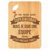 Planche bambou gravée personnalisée femme idée cadeau Fête des Mères apéro 30×20 prénom cuisine plateau fromage anniversaire noel maman mamie