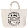 Sac Fête des Mères Mamie Famille Idée Cadeau anniversaire Noël Travail Boulot Métier Départ Retraite Collègue Femme cabas shopping plage