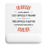 Tapis de souris ergonomique avec repose-poignet, accessoire bureau pour femme et homme, fête des pères, cadeau pas cher, idée cadeau fête des mères, secret santa, départ à la retraite, télétravail et gaming
