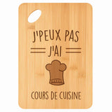 Planche bambou gravée personnalisée femme homme idée cadeau Fête des Mères Fête des Pères apéro papa maman prénom cuisine plateau fromage