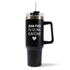 Mug isotherme Noir Jean-Yves Tu es ma caféine