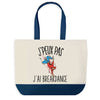 Sac de shopping bleu J'peux pas Breakdance