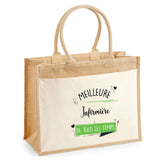 Sac Fête des Mères Mamie MAman Soeur Femme Famille Idée Cadeau anniversaire Noël Travail Boulot Métier Départ Retraite Collègue Femme cabas shopping plage