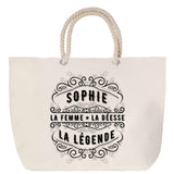Sac Fête des Mères Mamie Famille Idée Cadeau anniversaire Noël Travail Boulot Métier Départ Retraite Collègue Femme cabas shopping plage