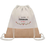 Sac Fête des Mères Mamie Maman Cadeau anniversaire Noël Travail Métier Départ Retraite Collègue Femme cabas shopping plage