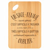 Planche bambou gravée personnalisée homme idée cadeau Fête des Pères apéro 30×20 prénom cuisine plateau fromage anniversaire noel papa papi 