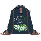 sac a dos bleu coton recycle avec pochette idee cadeau originale pour collegue ami prof ou membre de la famille cadeau mixte noel anniversaire secret santa ou depart au travail sac leger pratique et ecologique design breton moderne