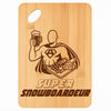 Planche bambou gravée personnalisée homme idée cadeau Fête des Pères apéro 30×20 prénom cuisine plateau fromage anniversaire noel papa papi 