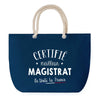 Sac de plage Bleu anse corde Certifié meilleur Magistrat
