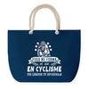 Sac de plage Bleu anse corde Cyclisme Légende Humour Geek