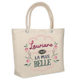 Sac Fête des Mères Mamie Famille Idée Cadeau anniversaire Noël Travail Boulot Métier Départ Retraite Collègue Femme cabas shopping plage