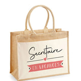 Sac Fête des Mères Mamie MAman Soeur Femme Famille Idée Cadeau anniversaire Noël Travail Boulot Métier Départ Retraite Collègue Femme cabas shopping plage