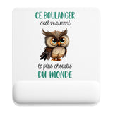 Tapis de souris ergonomique avec repose-poignet, accessoire bureau pour femme et homme, fête des pères, cadeau pas cher, idée cadeau fête des mères, secret santa, départ à la retraite, télétravail et gaming
