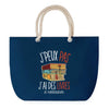 Sac de plage Bleu anse corde J'peux Pas Restauration de Livres