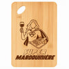 Planche bambou gravée personnalisée femme idée cadeau Fête des Mères apéro 30×20 prénom cuisine plateau fromage anniversaire noel maman mamie