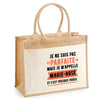 Sac Fête des Mères Mamie Famille Idée Cadeau anniversaire Noël Travail Boulot Métier Départ Retraite Collègue Femme cabas shopping plage