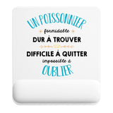 Tapis de souris ergonomique avec repose-poignet, accessoire bureau pour femme et homme, fête des pères, cadeau pas cher, idée cadeau fête des mères, secret santa, départ à la retraite, télétravail et gaming
