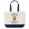 Sac de shopping bleu J'peux pas Caserne Pompier