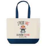 Sac de shopping bleu J'peux pas Caserne Pompier