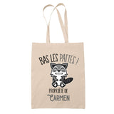 Sac tote bag réutilisable coton shopping Fête des Mères Mamie Famille Idée Cadeau anniversaire Noël Travail Boulot Métier Départ Retraite Collègue Femme