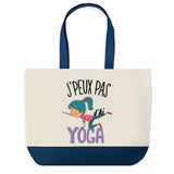 Sac de shopping bleu J'peux pas Yoga